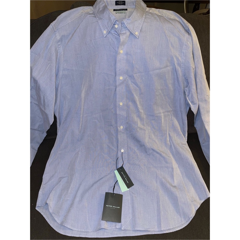 NEW Peter Millar Classic Blue Oxford